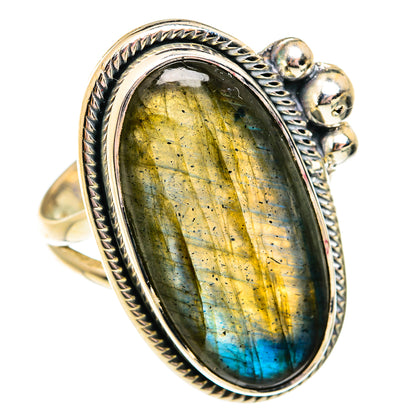 Labradorite Rings handcrafted by Ana Silver Co - RING74870