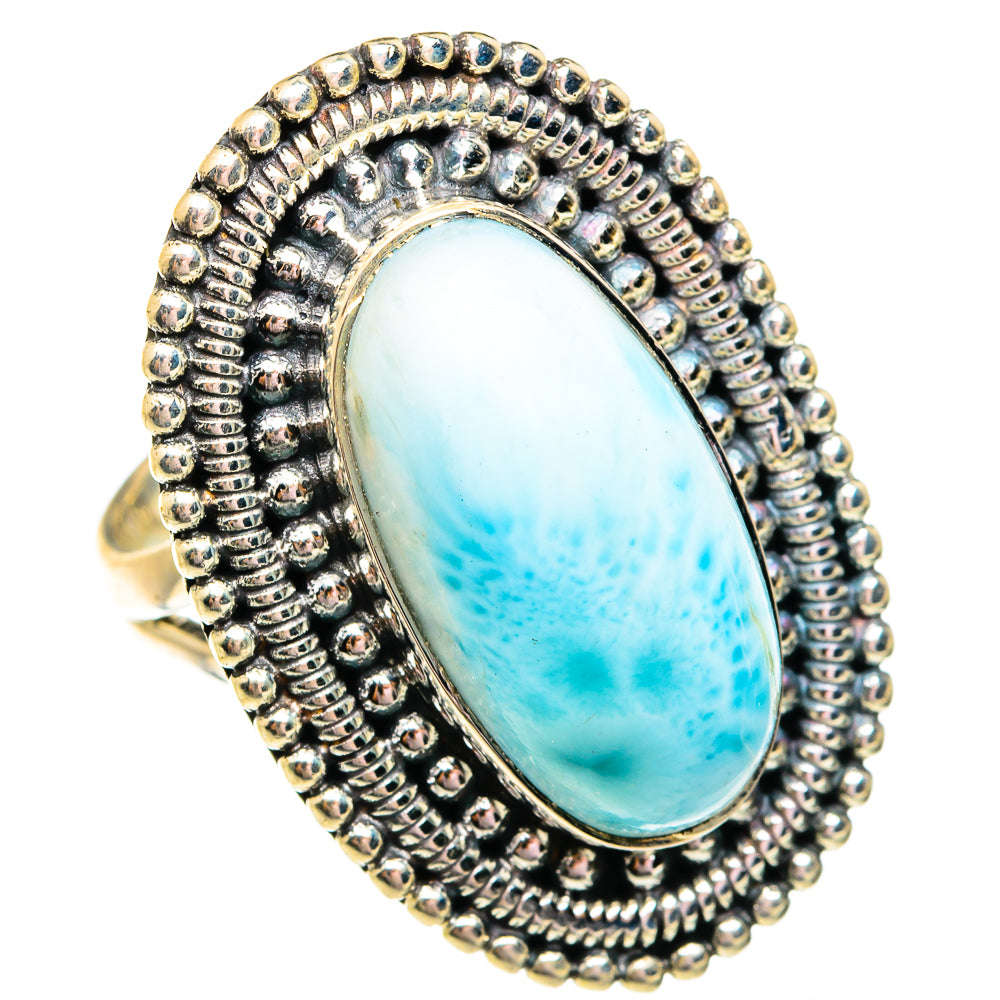 Larimar Rings handcrafted by Ana Silver Co - RING74871