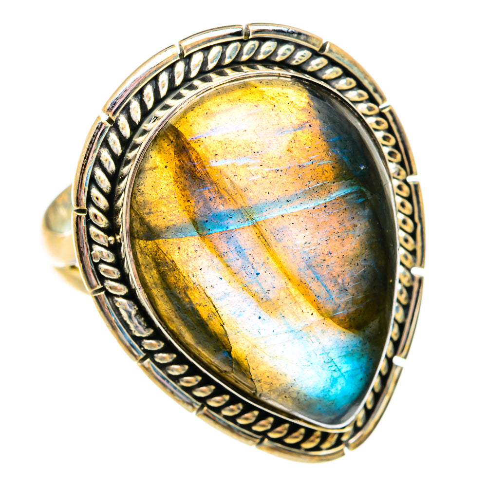 Labradorite Rings handcrafted by Ana Silver Co - RING74872