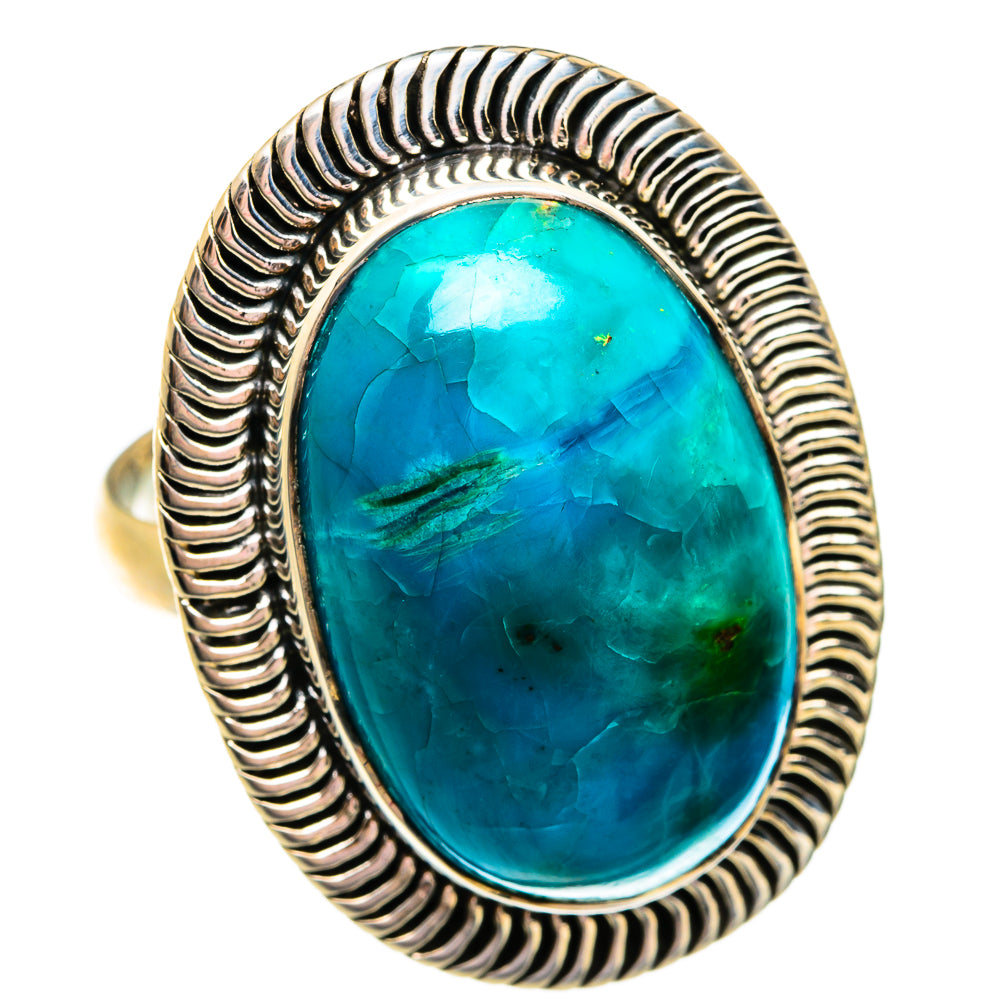 Chrysocolla Rings handcrafted by Ana Silver Co - RING74873