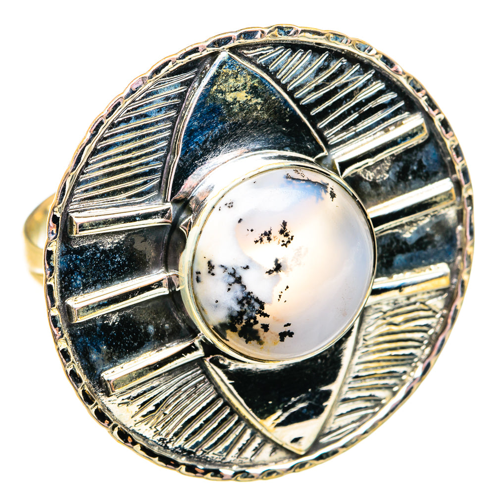 Dendritic Opal Rings handcrafted by Ana Silver Co - RING74879