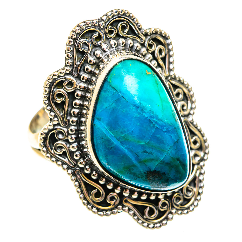 Chrysocolla Rings handcrafted by Ana Silver Co - RING74886