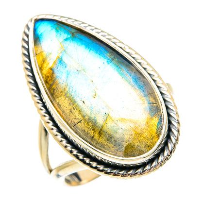 Labradorite Rings handcrafted by Ana Silver Co - RING74888