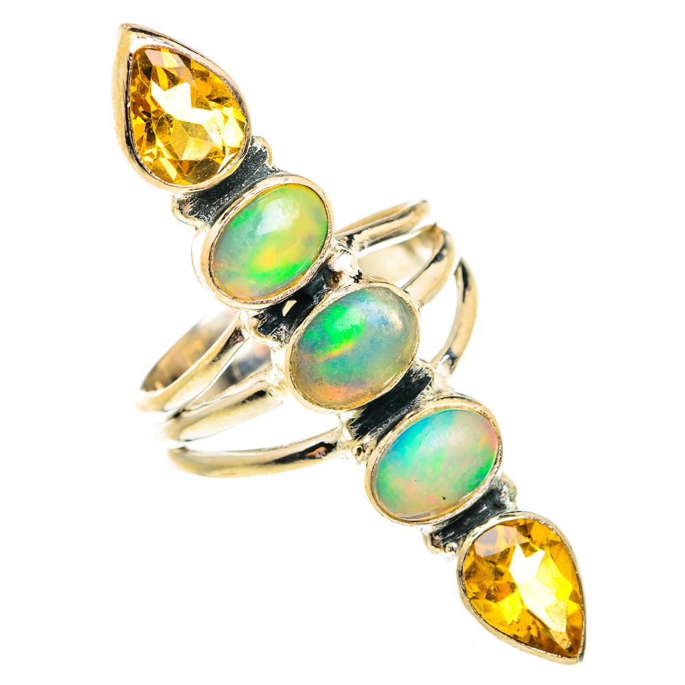 Ethiopian Opal Rings handcrafted by Ana Silver Co - RING74896