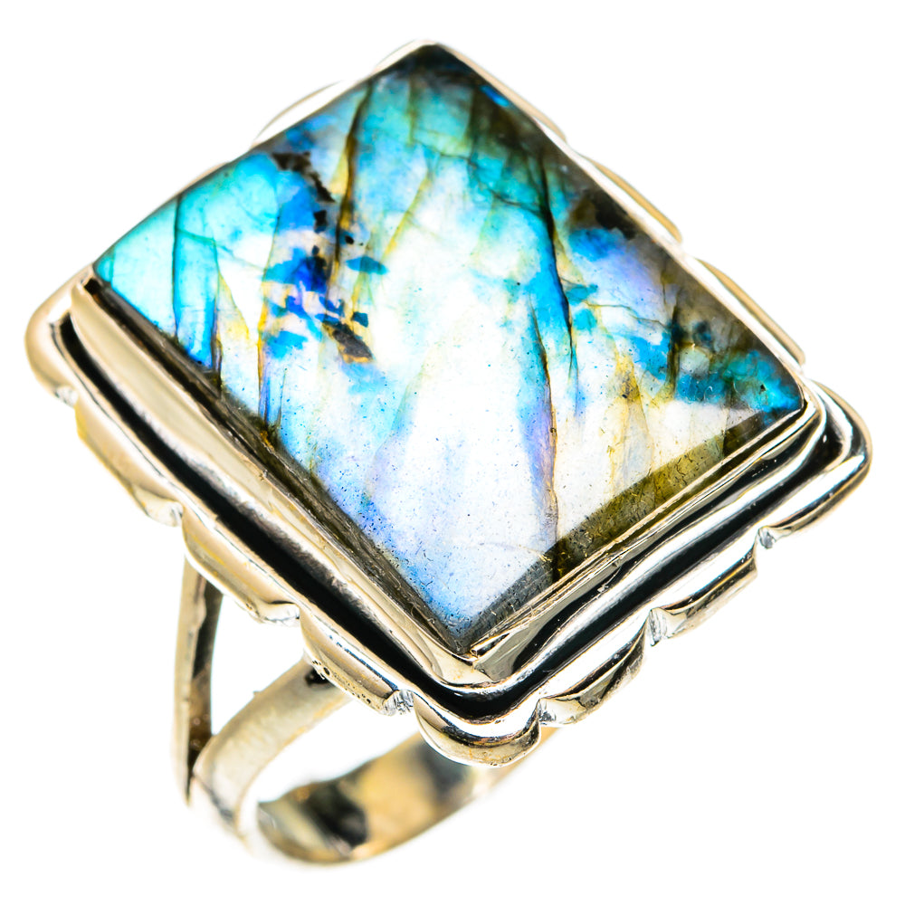 Labradorite Rings handcrafted by Ana Silver Co - RING74897