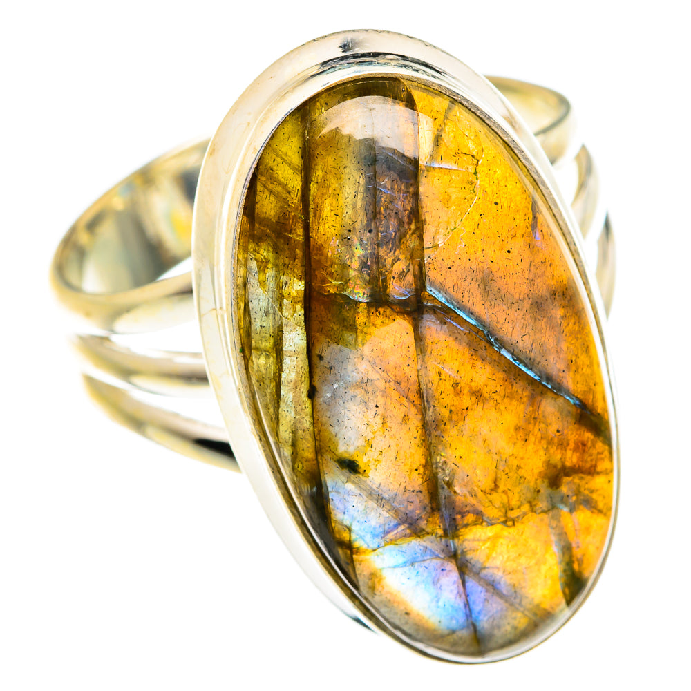 Labradorite Rings handcrafted by Ana Silver Co - RING74898