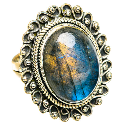 Labradorite Rings handcrafted by Ana Silver Co - RING74909