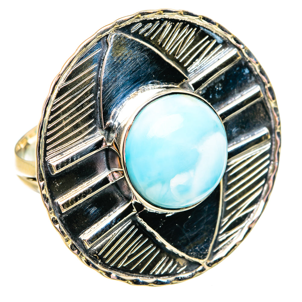 Larimar Rings handcrafted by Ana Silver Co - RING74912
