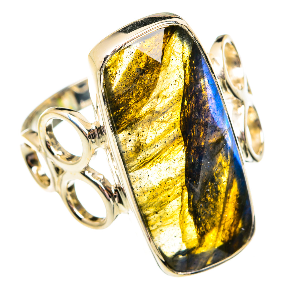 Labradorite Rings handcrafted by Ana Silver Co - RING74914