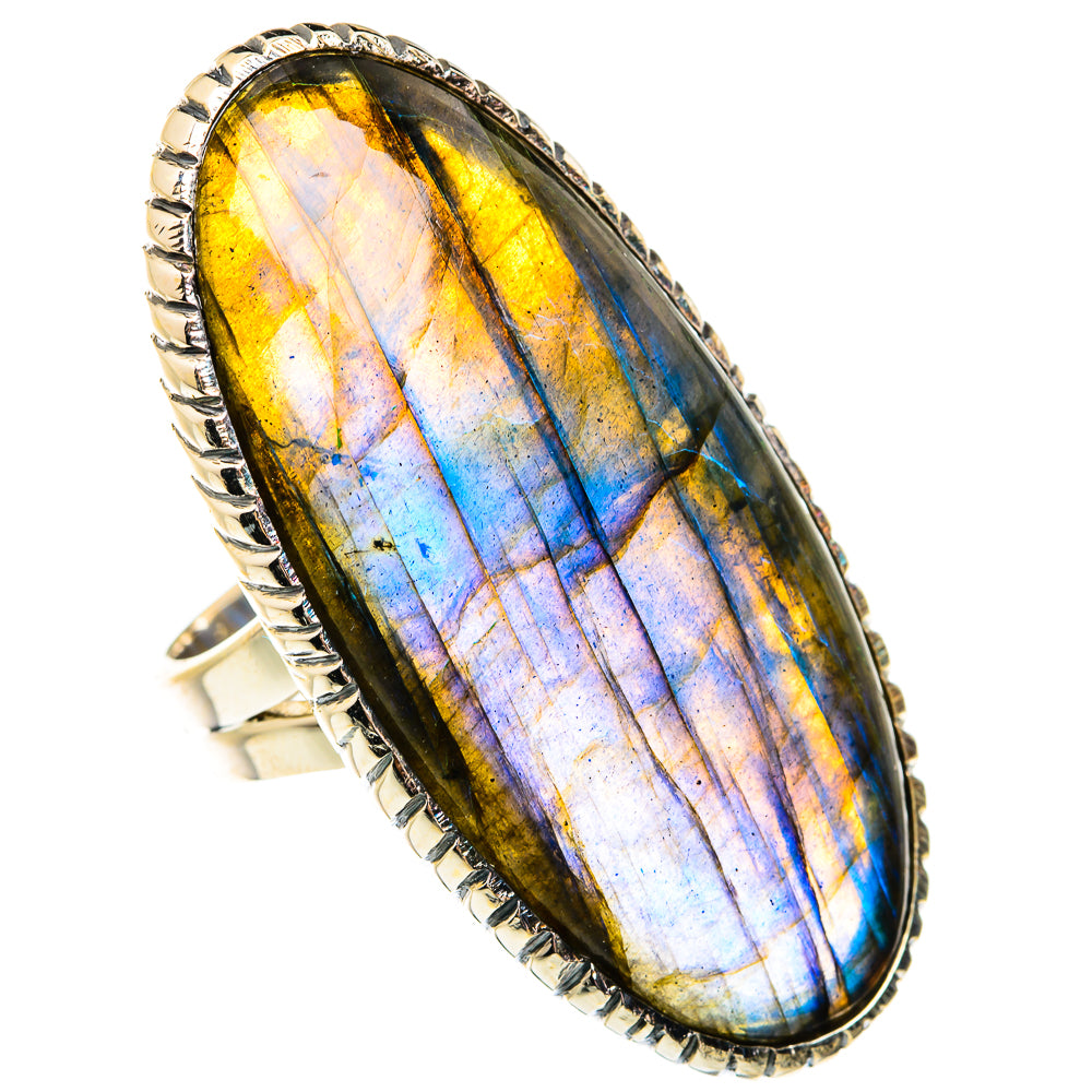 Labradorite Rings handcrafted by Ana Silver Co - RING74917