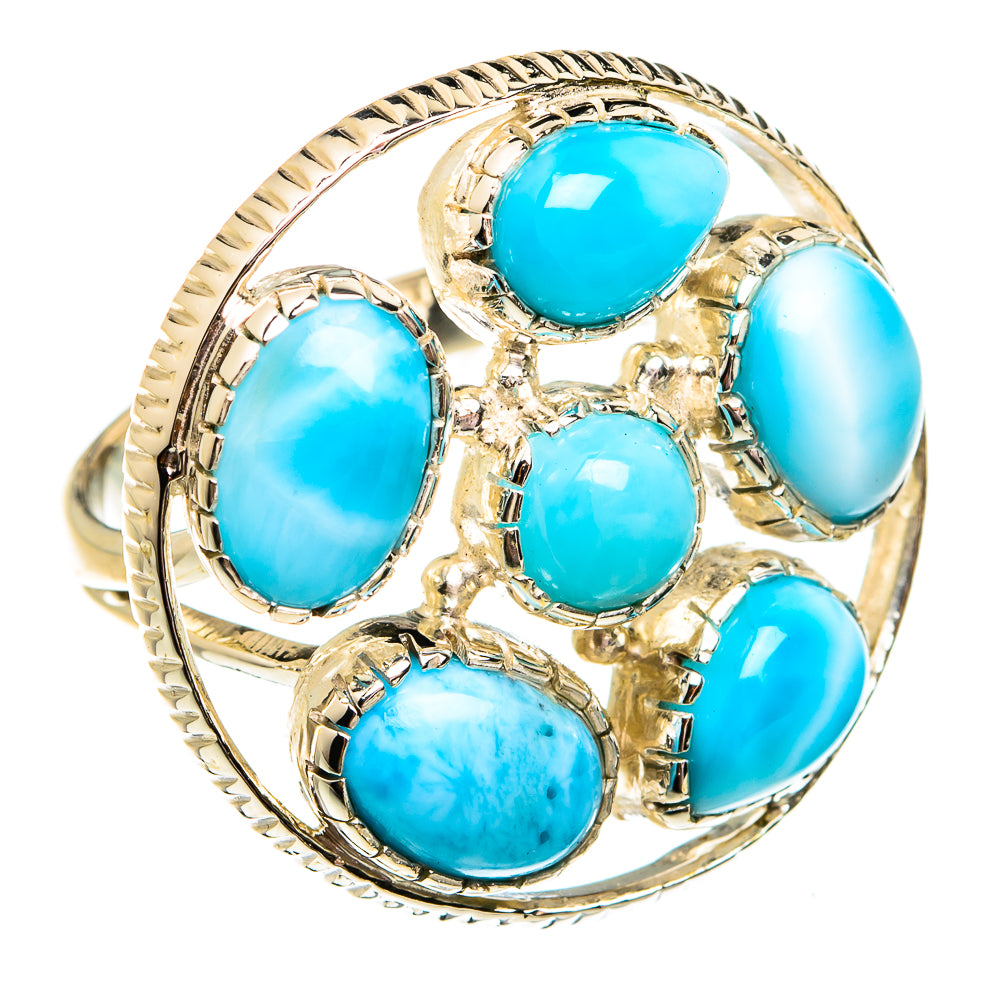 Larimar Rings handcrafted by Ana Silver Co - RING74920