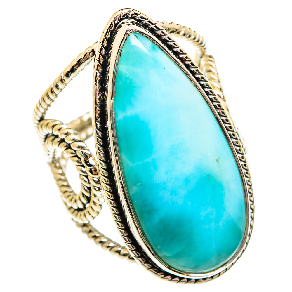 Larimar Rings handcrafted by Ana Silver Co - RING74928