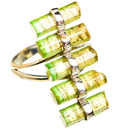 Green Tourmaline Rings handcrafted by Ana Silver Co - RING74929
