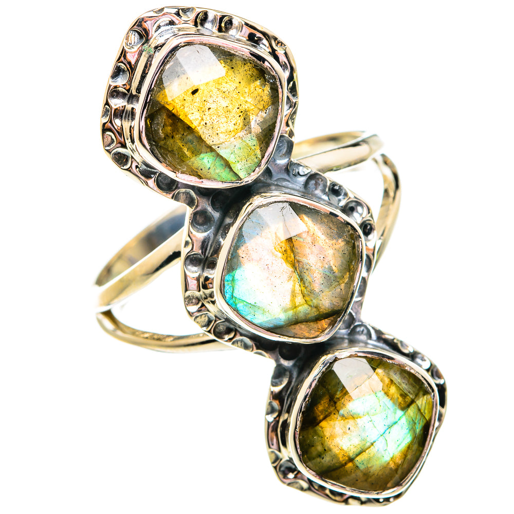 Labradorite Rings handcrafted by Ana Silver Co - RING74930