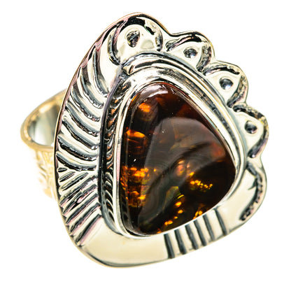Mexican Fire Agate Rings handcrafted by Ana Silver Co - RING74931