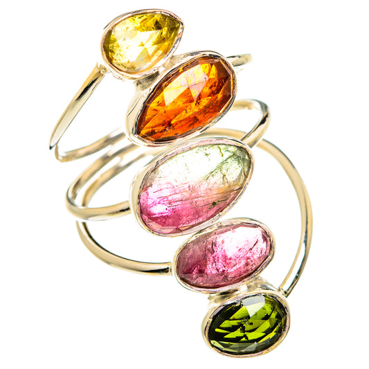 Watermelon Tourmaline Rings handcrafted by Ana Silver Co - RING74943