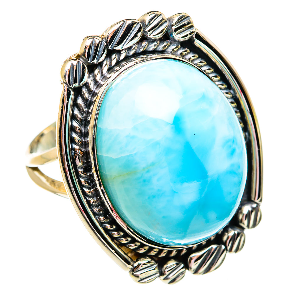 Larimar Rings handcrafted by Ana Silver Co - RING74949