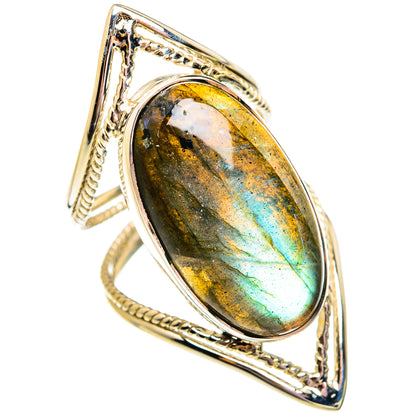 Labradorite Rings handcrafted by Ana Silver Co - RING74951