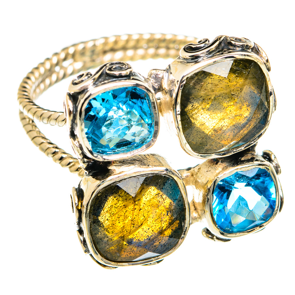 Labradorite Rings handcrafted by Ana Silver Co - RING74955