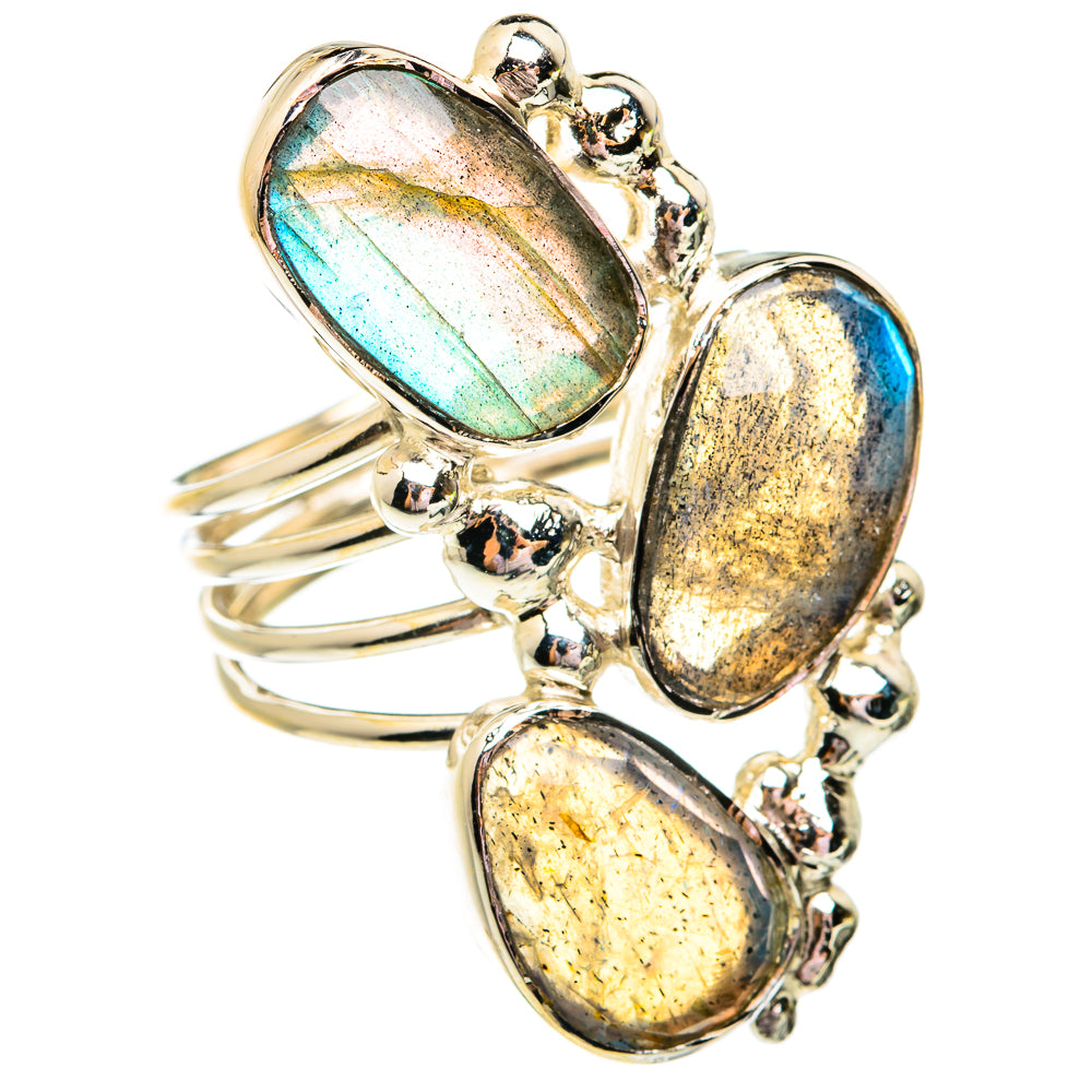 Labradorite Rings handcrafted by Ana Silver Co - RING74958