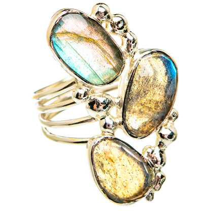 Labradorite Rings handcrafted by Ana Silver Co - RING74958