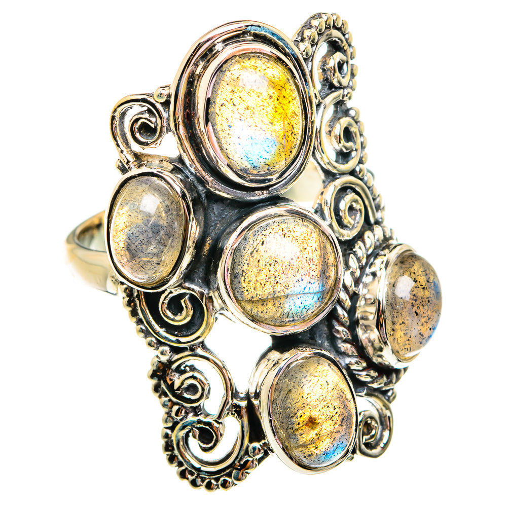 Labradorite Rings handcrafted by Ana Silver Co - RING74960
