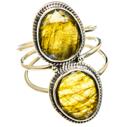 Labradorite Rings handcrafted by Ana Silver Co - RING74963