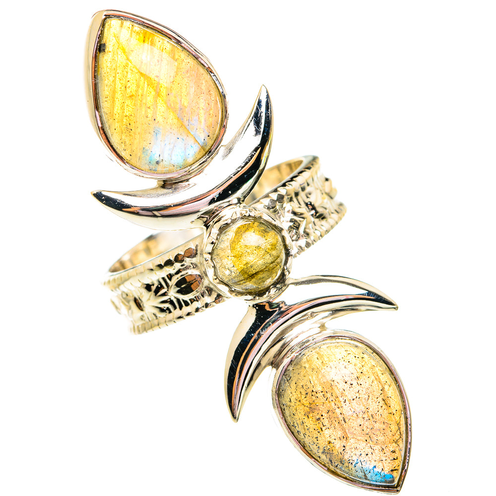 Labradorite Rings handcrafted by Ana Silver Co - RING74964