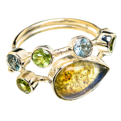 Labradorite Rings handcrafted by Ana Silver Co - RING74966