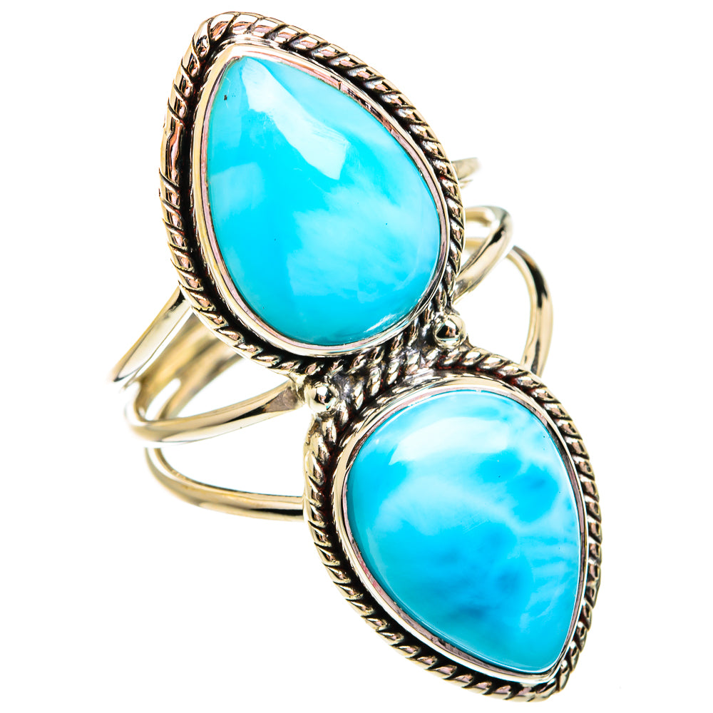 Larimar Rings handcrafted by Ana Silver Co - RING74985