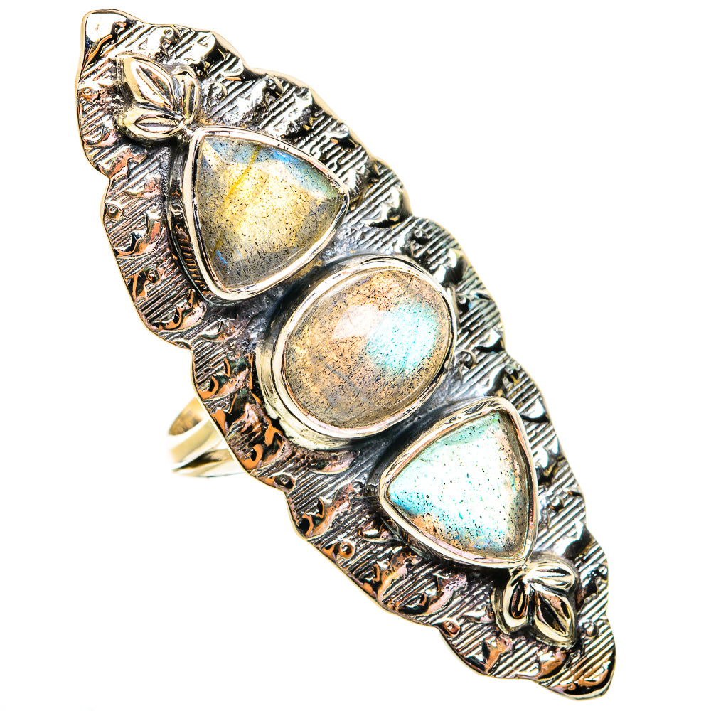 Labradorite Rings handcrafted by Ana Silver Co - RING74986