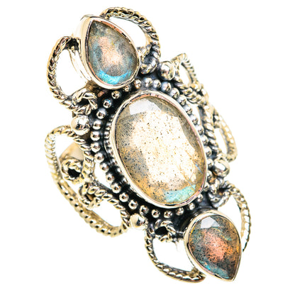 Labradorite Rings handcrafted by Ana Silver Co - RING74987