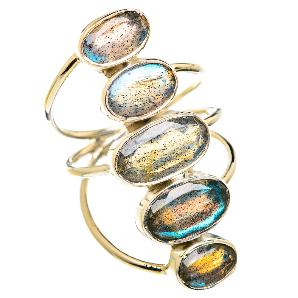 Labradorite Rings handcrafted by Ana Silver Co - RING74988