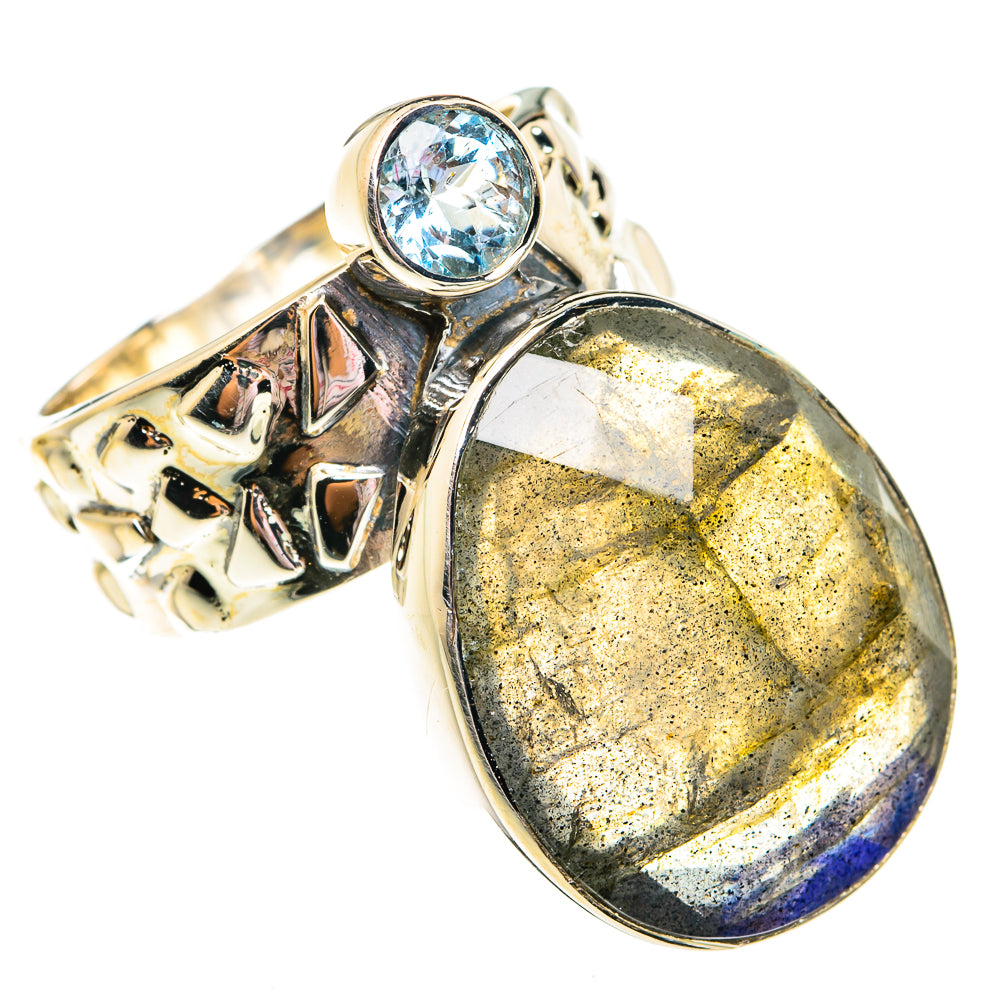 Labradorite Rings handcrafted by Ana Silver Co - RING74992