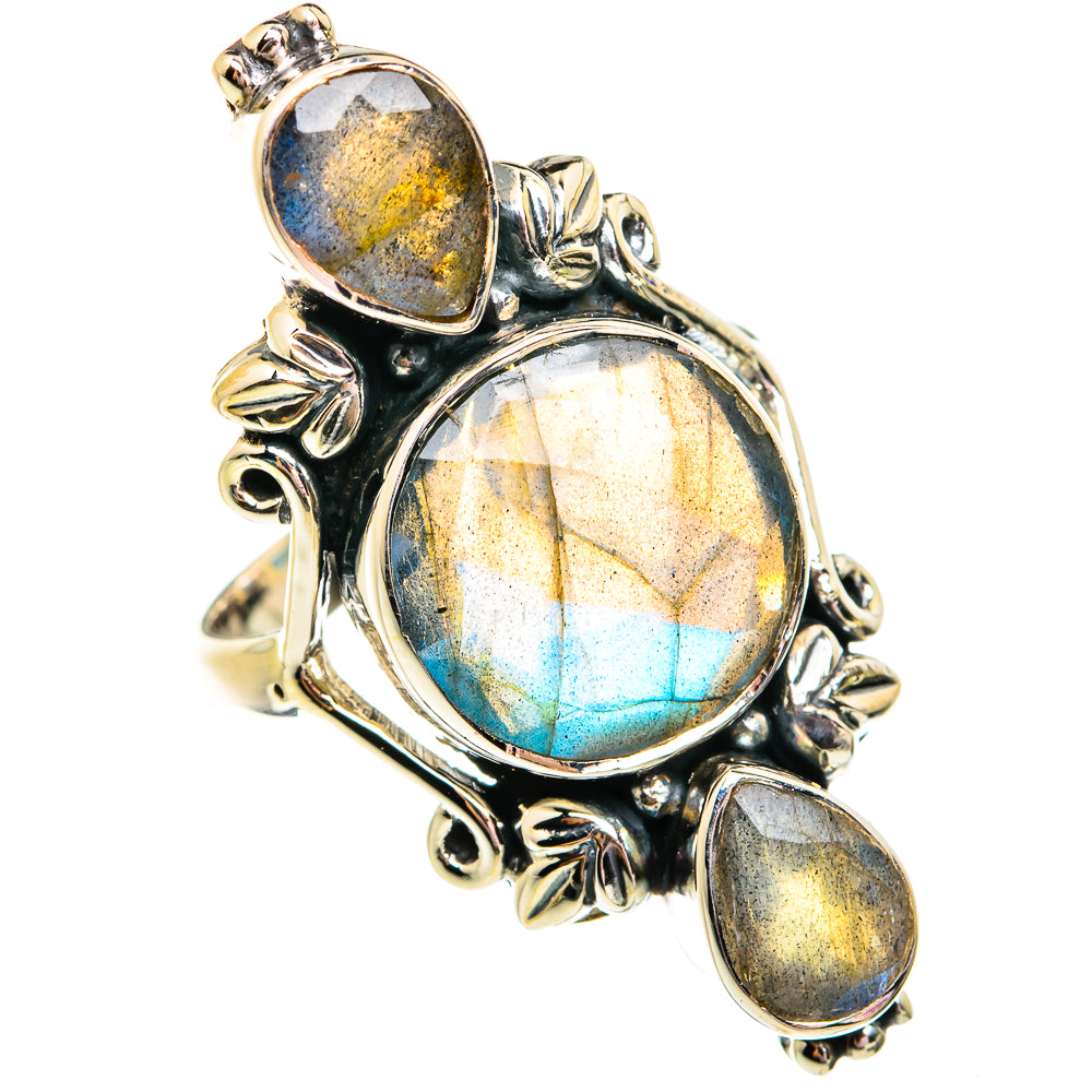 Labradorite Rings handcrafted by Ana Silver Co - RING74993