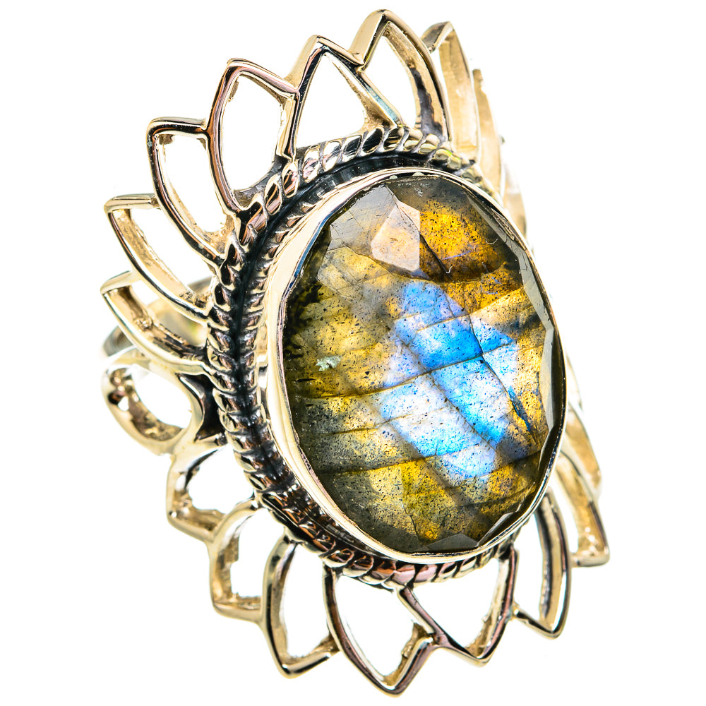 Labradorite Rings handcrafted by Ana Silver Co - RING74998