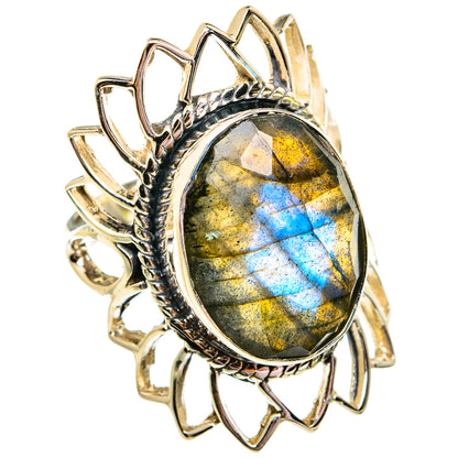 Labradorite Rings handcrafted by Ana Silver Co - RING74998