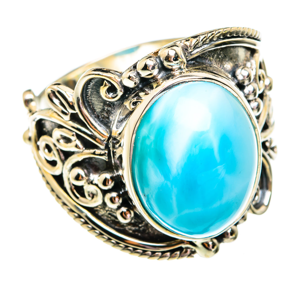Larimar Rings handcrafted by Ana Silver Co - RING74999
