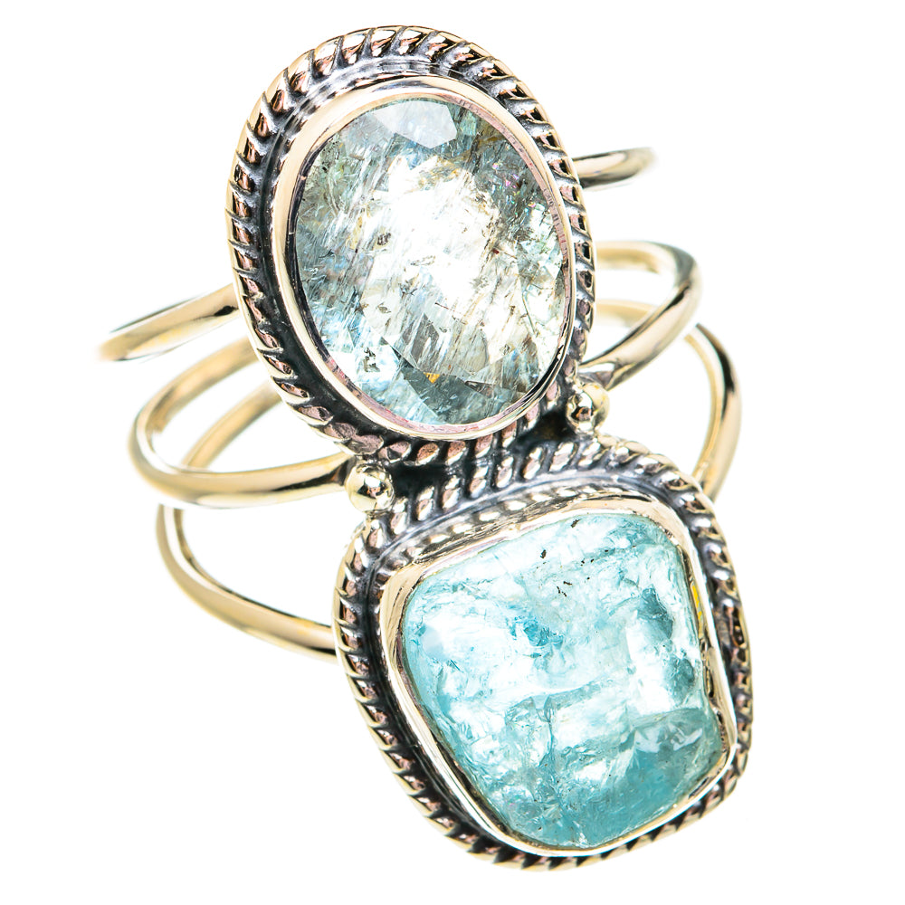 Aquamarine Rings handcrafted by Ana Silver Co - RING75001