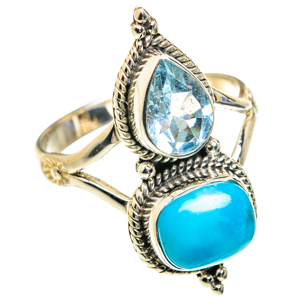 Larimar Rings handcrafted by Ana Silver Co - RING75016
