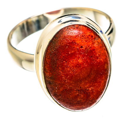 Sponge Coral Rings handcrafted by Ana Silver Co - RING75027 - Photo 2