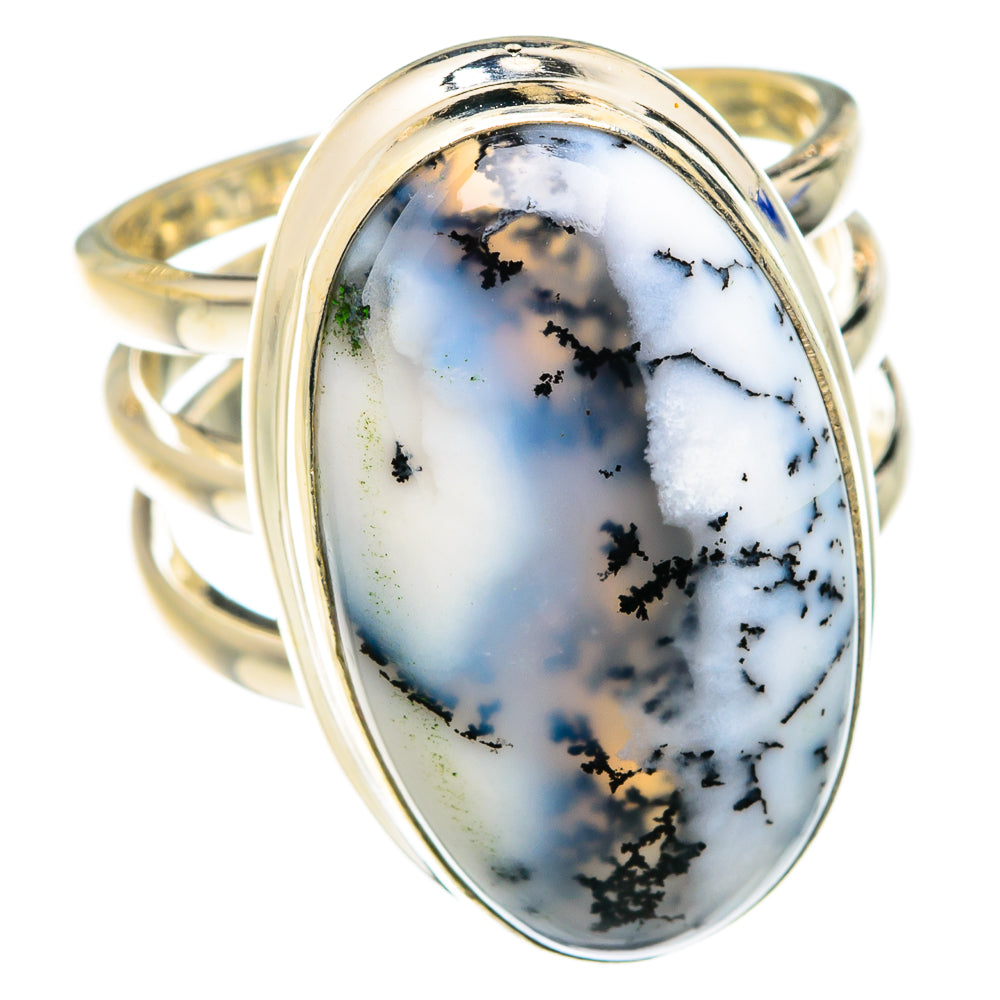 Dendritic Opal Rings handcrafted by Ana Silver Co - RING75040