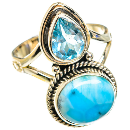Larimar Rings handcrafted by Ana Silver Co - RING75044