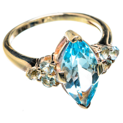 Blue Topaz Rings handcrafted by Ana Silver Co - RING75047