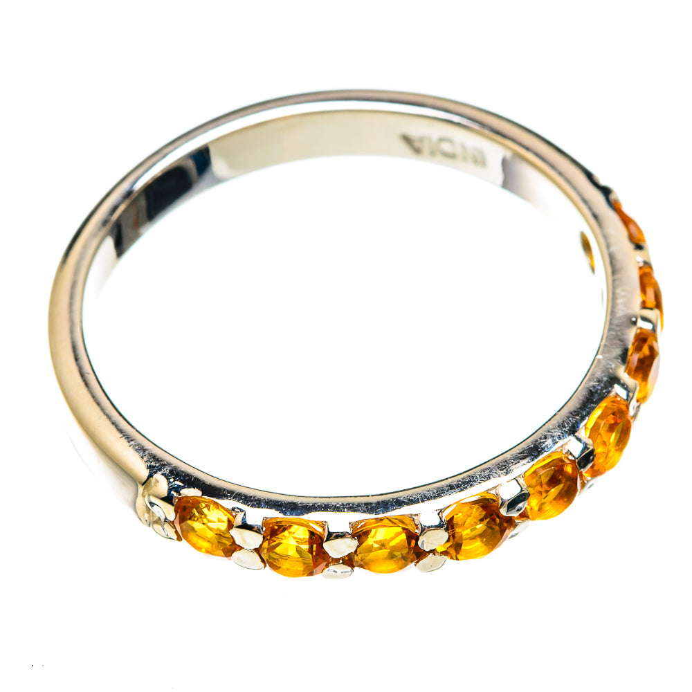 Mandarin Citrine Rings handcrafted by Ana Silver Co - RING75060