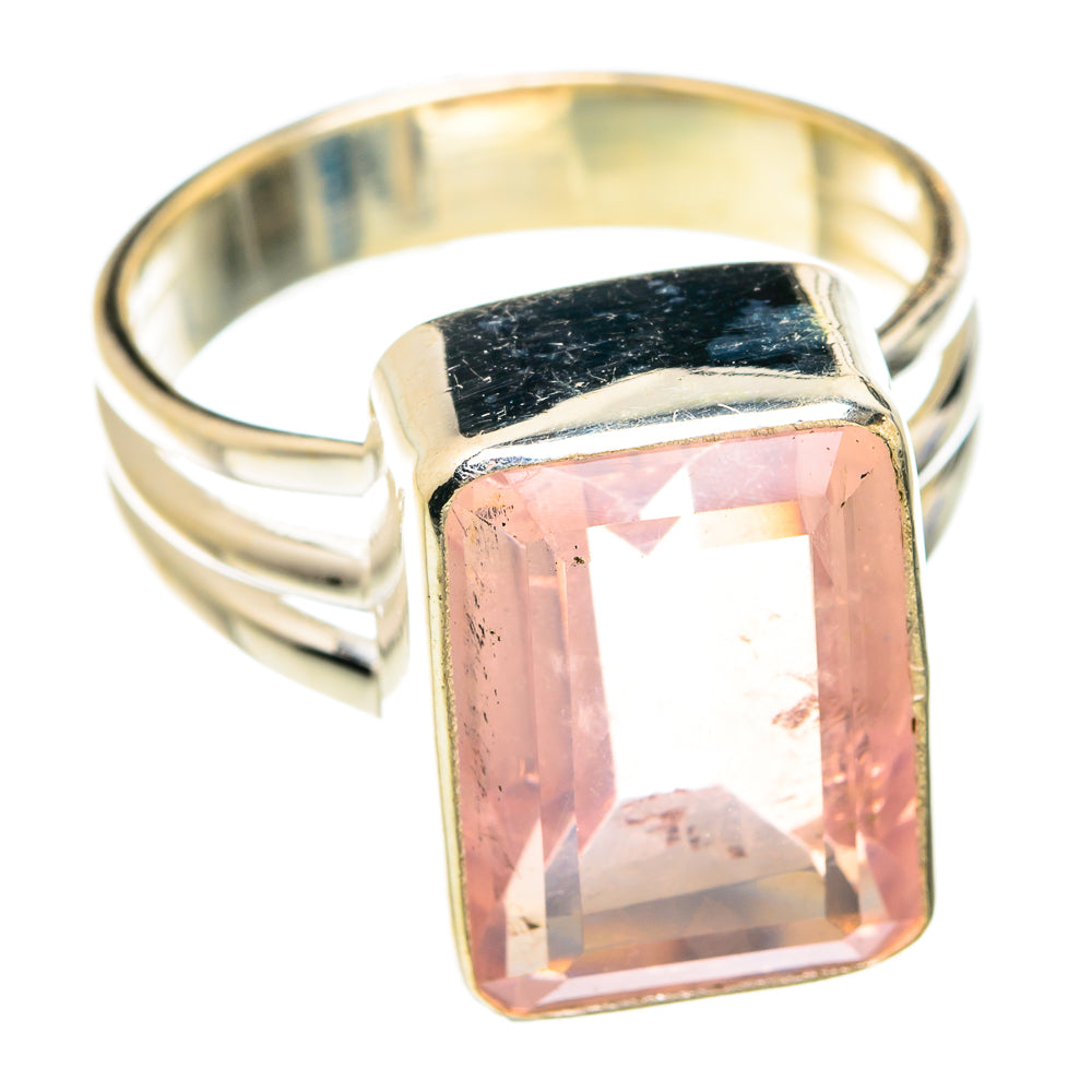 Rose Quartz Rings handcrafted by Ana Silver Co - RING75061