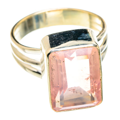Rose Quartz Rings handcrafted by Ana Silver Co - RING75061
