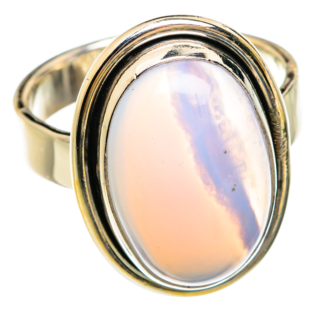 Blue Lace Agate Rings handcrafted by Ana Silver Co - RING75070
