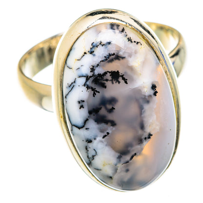 Dendritic Opal Rings handcrafted by Ana Silver Co - RING75072