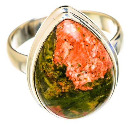 Unakite Rings handcrafted by Ana Silver Co - RING75073